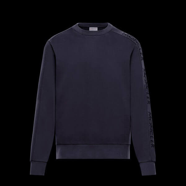 モンクレール 偽物 クルーネックフリース  MONCLER  2022SS新作 袖ロゴ プルオーバー オレンジ F1091 8G73310 8098U 326