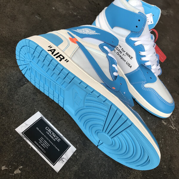2022新作大人気 Nike ジョーダン オフホワイト パーカー 偽物 コラボス  ナイキJordan 1 Retro High Off-White University Blue