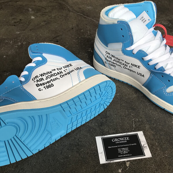 2022新作大人気 Nike ジョーダン オフホワイト パーカー 偽物 コラボス  ナイキJordan 1 Retro High Off-White University Blue